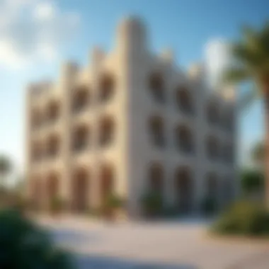 Intricate Architectural Design of Al Ketbi Building Exterior view showcasing the intricate design of Al Ketbi Building