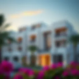 Exterior view of Bahwan Villas showcasing modern architectural design