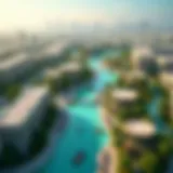 Aerial view of Dubai Silicon Oasis showcasing its modern architecture and green spaces
