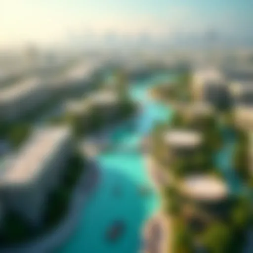 Aerial view of Dubai Silicon Oasis showcasing its modern architecture and green spaces