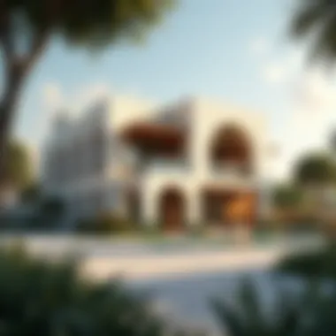 Intricate Architectural Design of Eden House A stunning view of Eden House showcasing its intricate architectural design