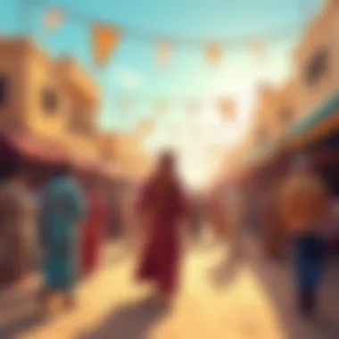 Cultural Festival Celebrating Local Traditions in Al Garhoud A cultural festival taking place in Al Garhoud, highlighting local traditions.