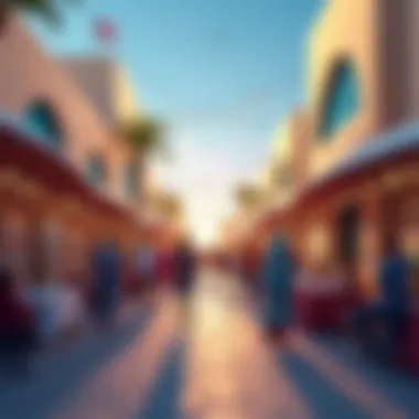 Celebrating Local Talent at an Art Event in Al Quoz A bustling art event highlighting local talent and creativity.