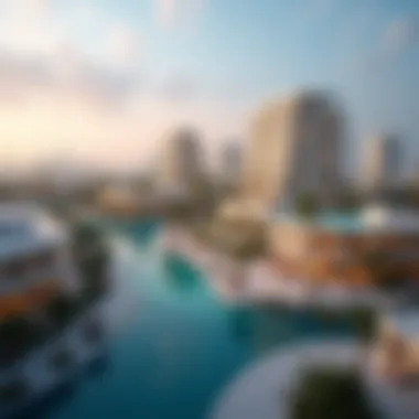 Modern Architectural Landscape of Arjan Aerial view of Arjan showcasing its modern architecture