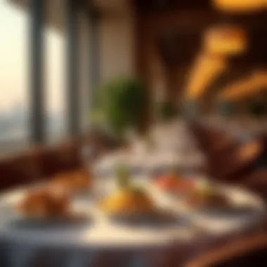 Savoring Local Delicacies in an Elegant Ambiance Elegant dining setup at Il Forno Al Ghurair showcasing local delicacies