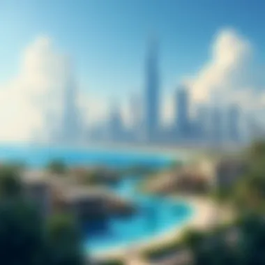 Jaddaf Views Skyline Stunning skyline view of Jaddaf Views showcasing modern architecture