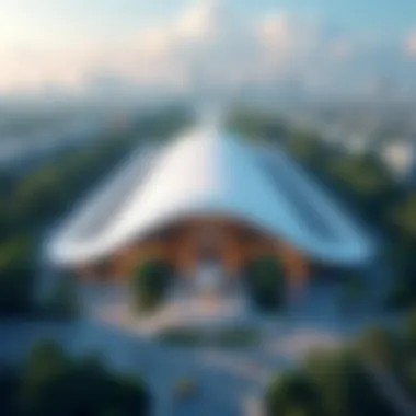 JGE Metro Station: A Modern Architectural Marvel Aerial view of JGE Metro Station showcasing its modern architectural design