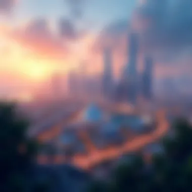 Luxurious Skyline of Jumeirah Triangle A stunning view of the Jumeirah Triangle showcasing its luxurious skyline