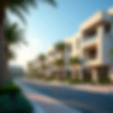 Architectural Elegance in Jumeirah Village Triangle Beautifully designed residential architecture within Jumeirah Village Triangle.