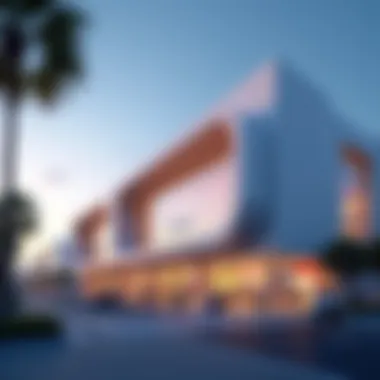 Modern Architecture of JVC Mall Exterior view of JVC Mall showcasing its modern architecture