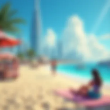 Beach Activities at Marina JBR Vibrant beach activities at Marina JBR