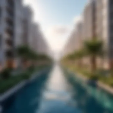 Innovative Real Estate Developments Modern residential area reflecting the innovative real estate developments.