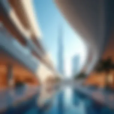 Modern Architectural Design of Dubai World Trade Centre Interior design showcasing the modern architecture of the centre