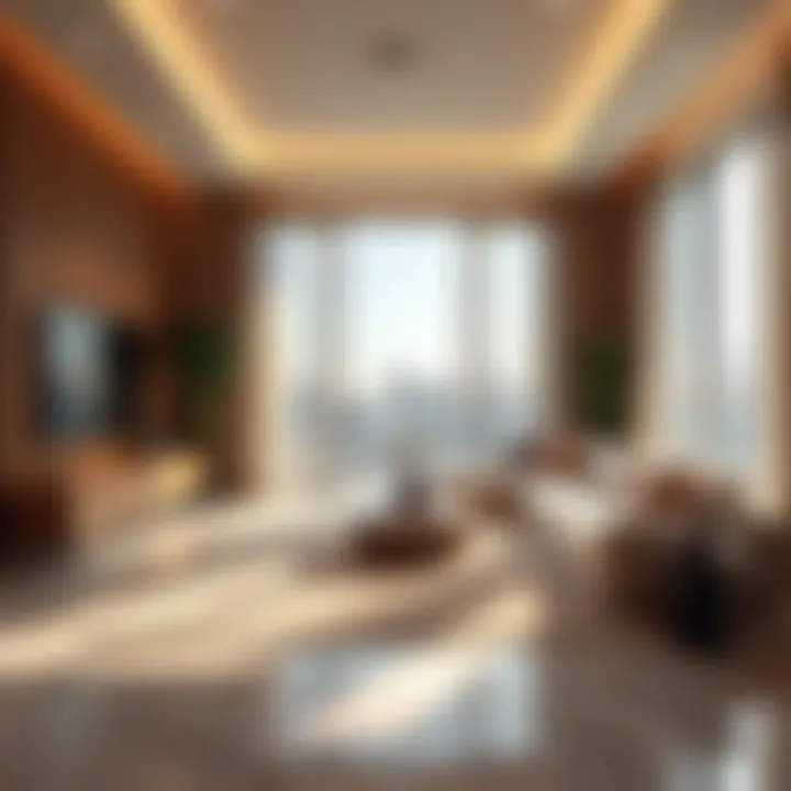 Stylish interior design highlighting the elegance of Wasl Opal
