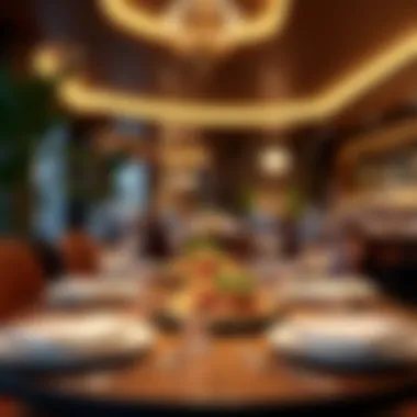 Sophisticated Dining Experience at Five Crowns Luxurious dining setting within Five Crowns Al Barsha