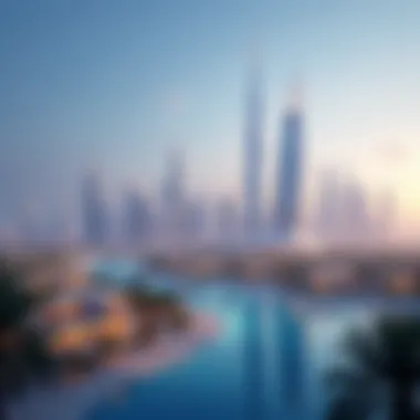 Innovative Architecture in Dubai A panoramic view of Dubai's skyline showcasing innovative architectural designs
