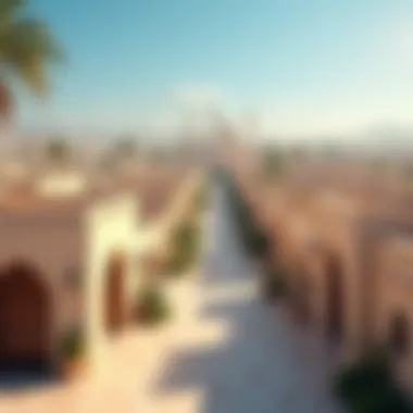The Architectural Elegance of Jabalali A panoramic view of Jabalali showcasing its unique architecture