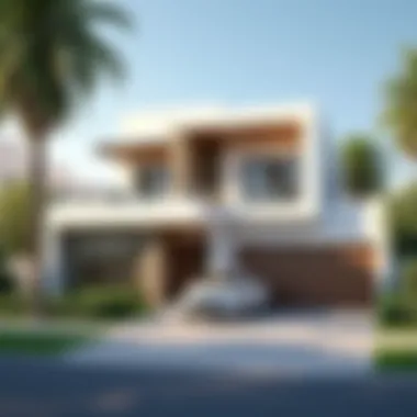 Architectural Elegance in Meadows Dubai Architectural details of a villa in Meadows Dubai highlighting unique design elements