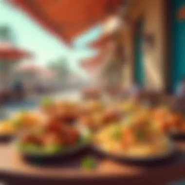 Culinary Delights in Al Quoz Culinary scene showcasing local dishes
