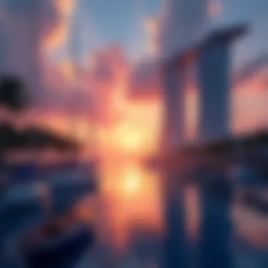 Sunset Over Tiger Building Marina Stunning view of the Tiger Building Marina at sunset