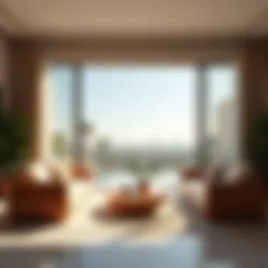 Interior Luxury at Damac Heights Luxurious interior of a residence in Damac Heights