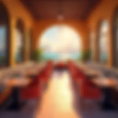 Vibrant Dining Experience at Wasl Village Interior shot of a vibrant dining area within Wasl Village